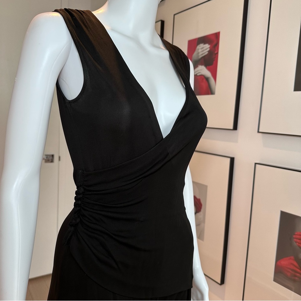 D&G V-neck wrap mini dress